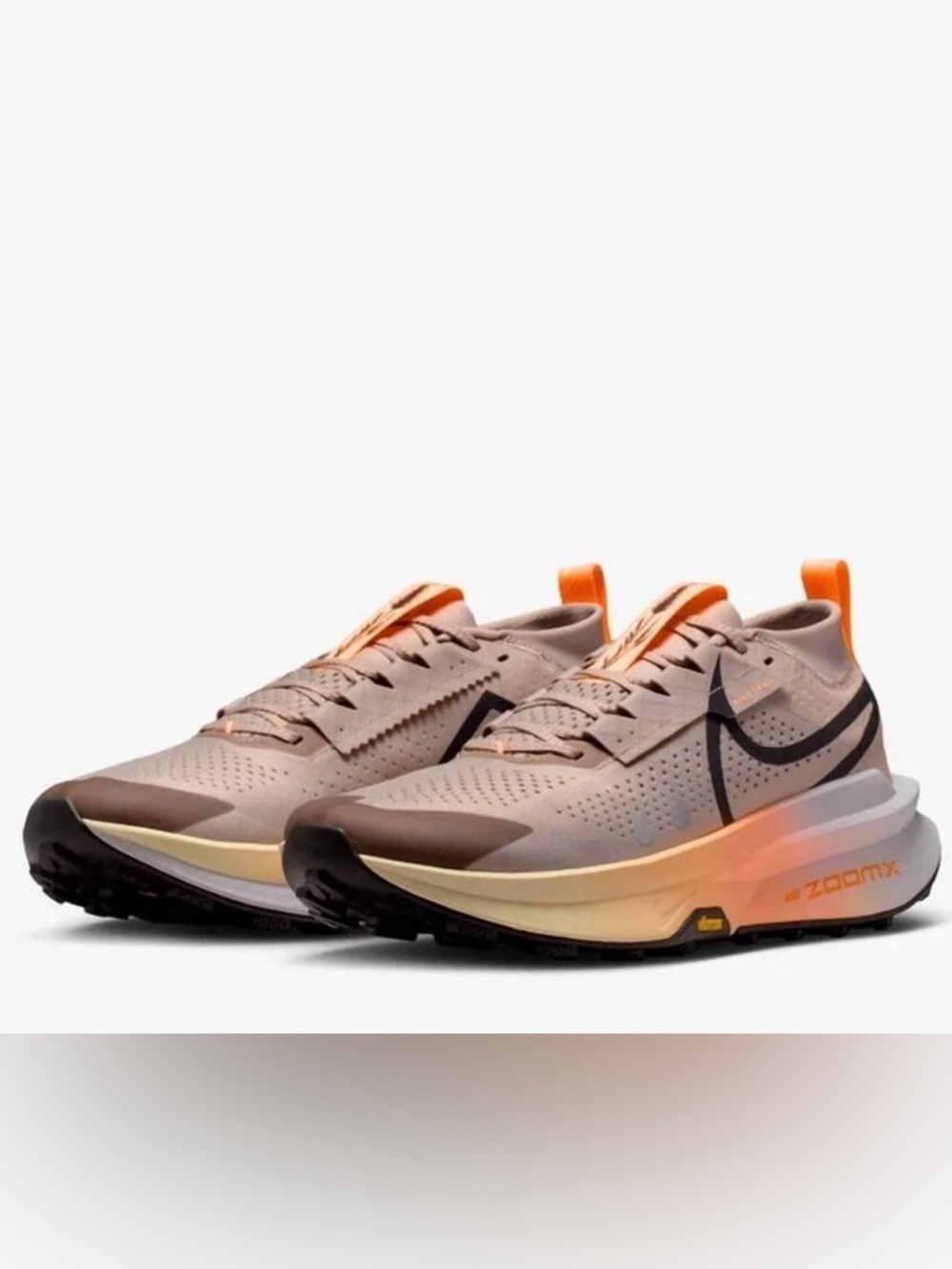 Nike ZoomX 🔥 Zegama Trail 2 Malt Alabaster Black Trail Running FD5190-200 11.5 - Picture 11 of 12